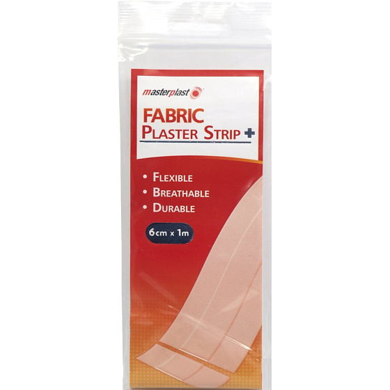 Masterplast Gewebepflaster-Streifen Textilpflaster 6 cm x 1 m