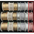 Nekupto Weihnachten Stoffband Rosa Gold Sterne 25 mm x 2,5 m