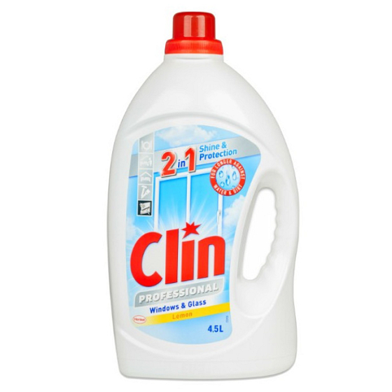 Clin Professional Fenster- und Glasreiniger Zitrone Fenster- und Glasreiniger Nachfüllpackung 4,5 l