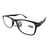 Berkeley Lesebrille dioptrisch +3 Kunststoff grau, grüner Seitenrahmen 1 Stück MC2268
