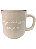 Albi Steingutbecher beige Bezva kolegyně i po práci 400 ml