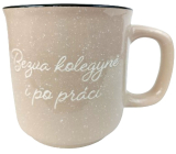 Albi Steingutbecher beige Bezva kolegyně i po práci 400 ml