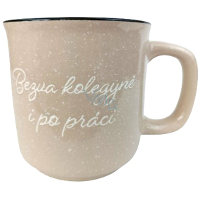 Albi Steingutbecher beige Bezva kolegyně i po práci 400 ml Albi Steingutbecher beige Bezva kolegyně i po práci 400 ml