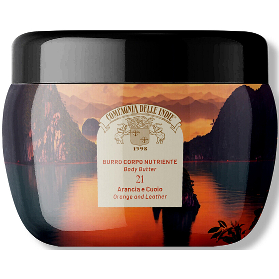 Compagnia Delle Indie 21 Orange und Leder parfümierte nährende Körperbutter 250 ml