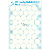 Arch Dekorační voděodolné transparentní samolepky Kolečka 17 mm 45 kusů 12 x 17 cm