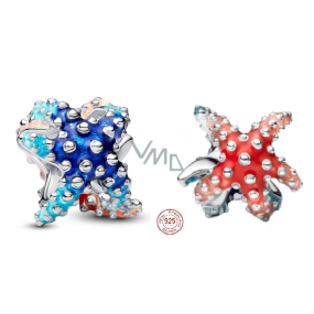 Charm Sterlingové stříbro 925 Barevný přívěsek s hvězdičkou, korálek na náramek příroda Charm Sterlingové stříbro 925 Barevný přívěsek s hvězdičkou, korálek na náramek příroda