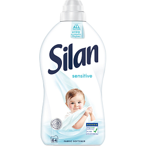 Silan Weichspüler Sensitive & Baby 64 Wäschen 1408 ml
