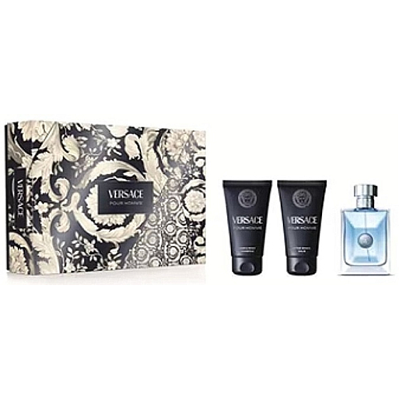 Versace Pour Homme toaletní voda 50 ml + balzám po holení 50 ml + sprchový gel 50 ml, dárková sada pro muže