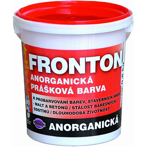 Fronton Pulverfarbe für Baustellenmischungen von Mörtel und Beton, 0610 hellgelb, 800 g