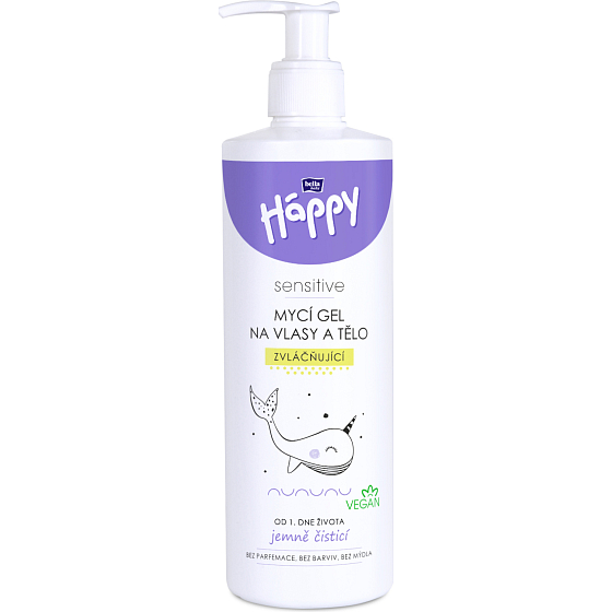 Bella Baby Happy Waschgelf für Haar und Körper, 400 ml