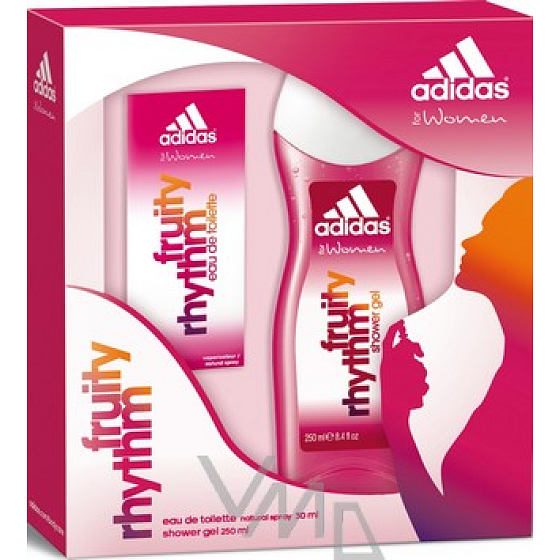 Adidas Fruity Rhythm Eau de Toilette 30 ml + Duschgel 250 ml, Geschenkset für Frauen