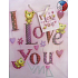 Nekupto Geschenk Papiertüte 23 x 18 x 10 cm Ich liebe dich 1 Stück 426 30