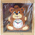 Nekupto Jolo Natura Clock Teddybär 17 x 17 cm