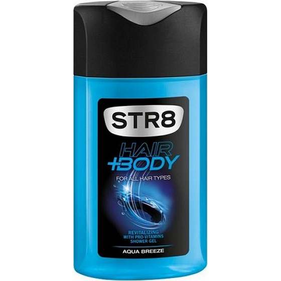 Str8 Aqua Breeze Duschgel für Körper und Haare für Männer 250 ml