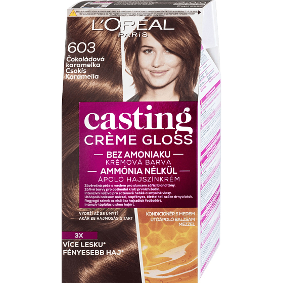 Loreal Paris Casting Creme Gloss Haarfarbe 603 Schokoladen-Karamell