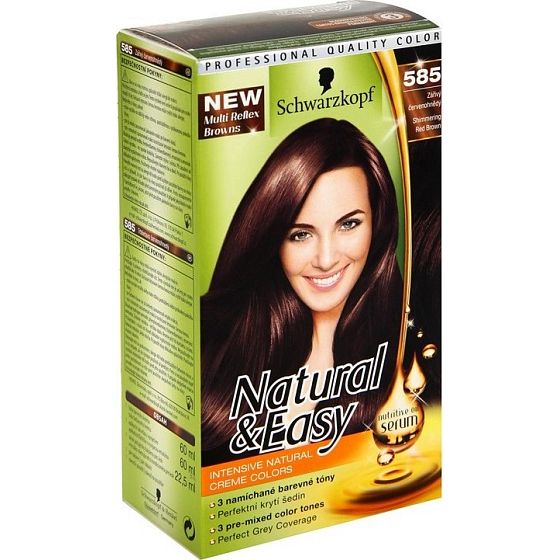 Schwarzkopf Natural & Easy Haarfarbe 585 Lebendiges Rotbraun