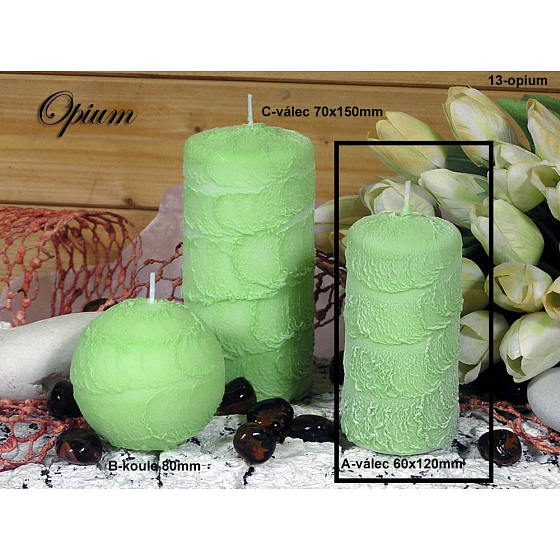 Lima Sirius Opium duftender kerzengrüner Zylinder 60 x 120 mm 1 Stück