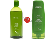 Ziaja Oliva Duschgel 500 ml + Hand- und Nagelcreme für trockene Haut 80 ml, Duopack