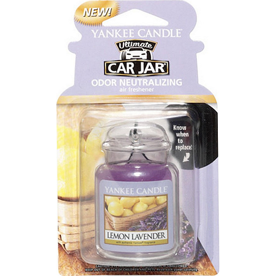 Yankee Candle Lemon Lavender - Duftendes Car Tag mit Zitrone und Lavendelgel 30 g