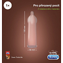 Durex Real Feel Kondom für das natürliche Hautgefühl auf der Haut Nennbreite: 56 mm Nicht-Latex auch für Allergiker 16 Stück