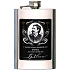 Bohemia Gifts Gentleman Edelstahl Alkoholplatte 200 ml