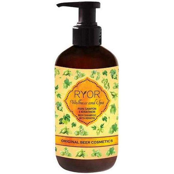 Ryor Beer Kosmetikshampoo mit Keratinspender 250 ml