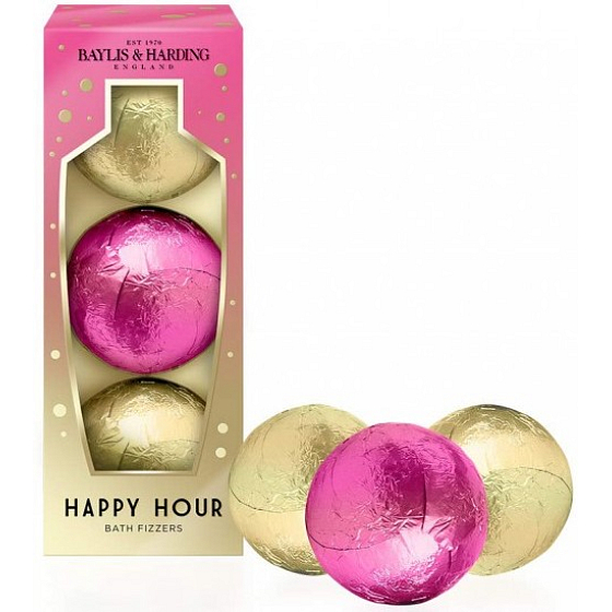 Baylis & Harding Cocktail Stunde prickelndes ballistisches Bad 3 x 140 g, Kosmetikset