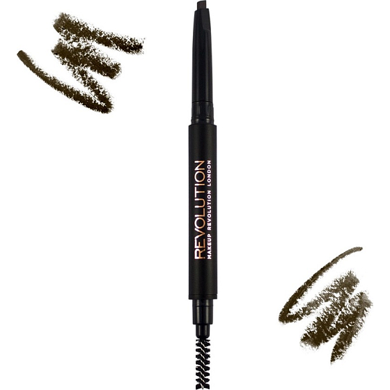 Makeup Revolution Duo Brauenstift Mittelbraun 0,15 g