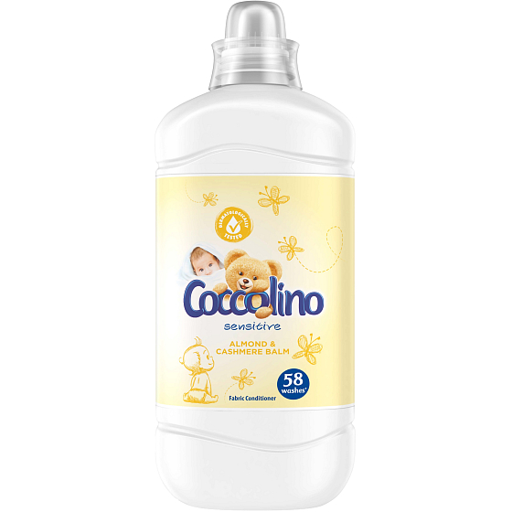 Coccolino Sensitive Cashmere & Almond ultra-konzentrierter Weichspüler 58 Anwendungen 1,45 l