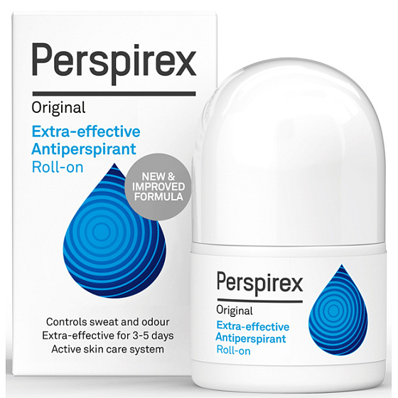Perspirex Original Roll-On hochwirksames, duftfreies Antitranspirant, 3-5 Tage Wirkung, Unisex 20 ml