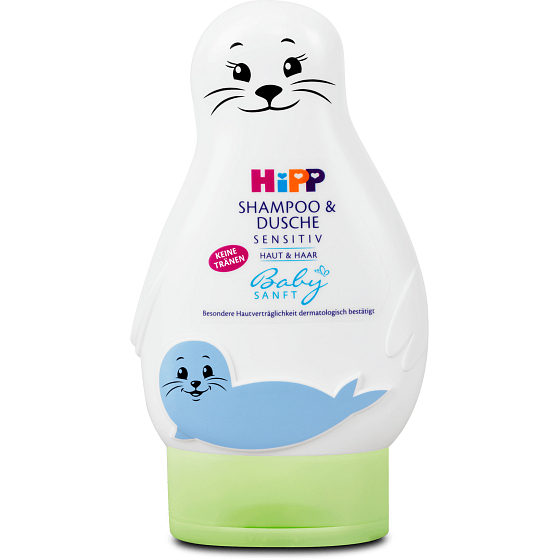 HiPP Babysanft Shampoo Haar und Körper Seelöwe für Kinder 200 ml