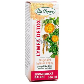 DR. Popov Lymph Detox Original Kräutertropfen enthalten traditionell verwendete Kräuter mit einer entgiftenden Wirkung von 100 ml