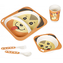 Albi Bambus Ess-Set für Kinder Hund 5-teiliges Set