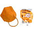 Famex Respirator Mundschutz 5-lagige FFP2 Gesichtsmaske orange 1 Stück