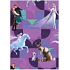 Ditipo Geschenkpapier 70 x 200 cm Weihnachten Disney Ice Kingdom lila