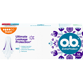 O.B. ExtraProtect Super Tampons, 16 Stk. O.B. ExtraProtect Super Tampons, 16 Stk.
