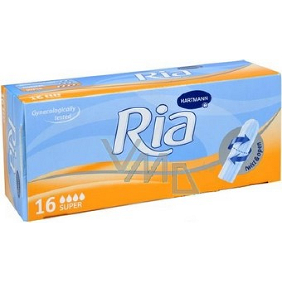 Ria Super Damen Tampons für schwere Menstruation 16 Stück