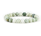 Jade Barna Armband elastisch Naturstein, Kugel 8 mm / 16 - 17 cm