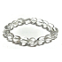 Kristallklares Troml-Armband elastisch Naturstein 19 cm, Stein Steine