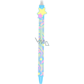 Colorino Gummierter Stift Girls Star, blaue Mine 0,5 mm Colorino Gummierter Stift Girls Star, blaue Mine 0,5 mm
