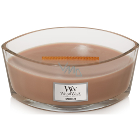 WoodWick Cashmere Duftkerze mit Holzdocht und Deckel Schiff 453 g