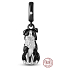 Charm Sterlingsilber 925 Hund - Border Collie, Anhänger für Armband Tier