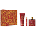 Versace Eros Flame Eau de Parfum 100 ml + Duschgel 150 ml + Eau de Parfum 10 ml, Geschenkset für Männer