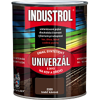 Industrol S2013 universell glänzende Oberfarbe für Metall und Holz, 2320 Kaffeebraun, 600 ml