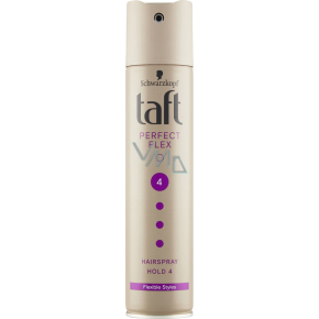 Taft Perfect Flex, Haarspray ultra starker Halt, Haltbarkeit 4, 250 ml