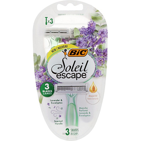 BIC Soleil Escape Lavender & Eucalyptus, Damenrasierer Einweg, 3 Stück