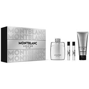 Montblanc Legend Elixir Parfüm 100 ml + Duschgel 100 ml + Reise Spray 7,5 ml, Geschenkset für Männer