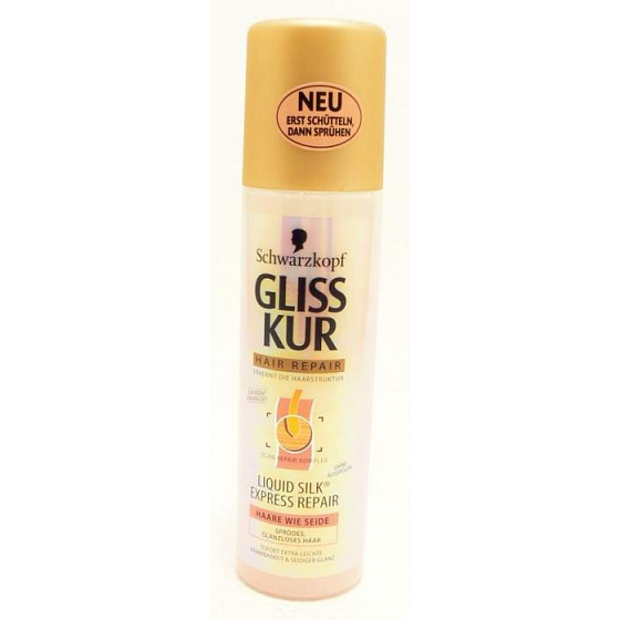 Gliss Kur Express Flüssiger Seidenglanz regenerierender Haarbalsam 200 ml