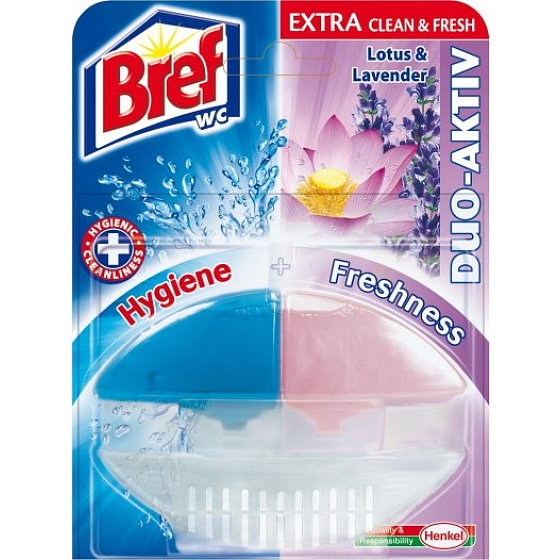 Bref Duo Active Extra Clean & Fresh Lotus & Lavendel Toilettengel Komplettscharnier 60 ml