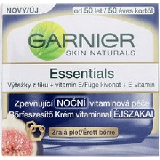Garnier Skin Naturals Essentials Straffende Nachtvitamincreme für reife Haut 50 ml